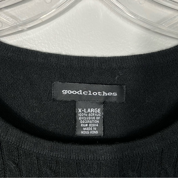 Goodclothes Women's Sleeveless Cable Plush Knit Fitted Shell Tank Top XL Minimal - Picture 3 of 4